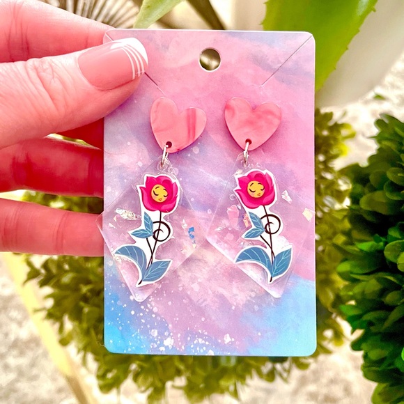 Singing Flower Earrings - Picture 2 of 4